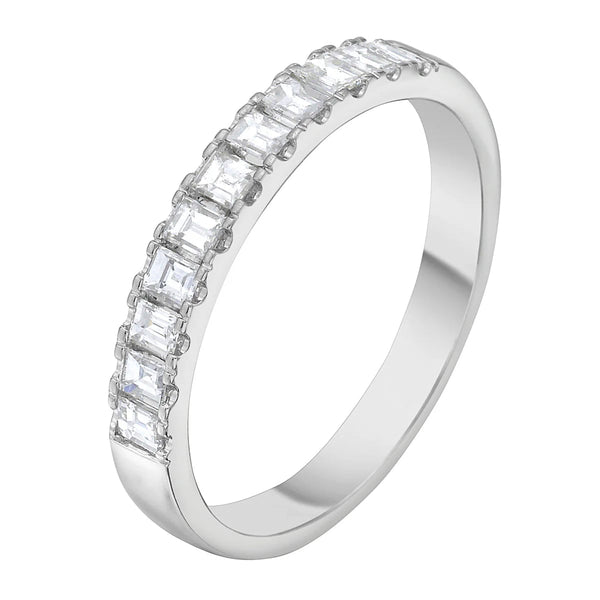 14KW Baguette Diamond Band