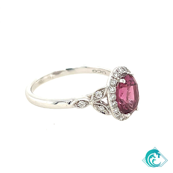 18KW Pink Spinel Ring