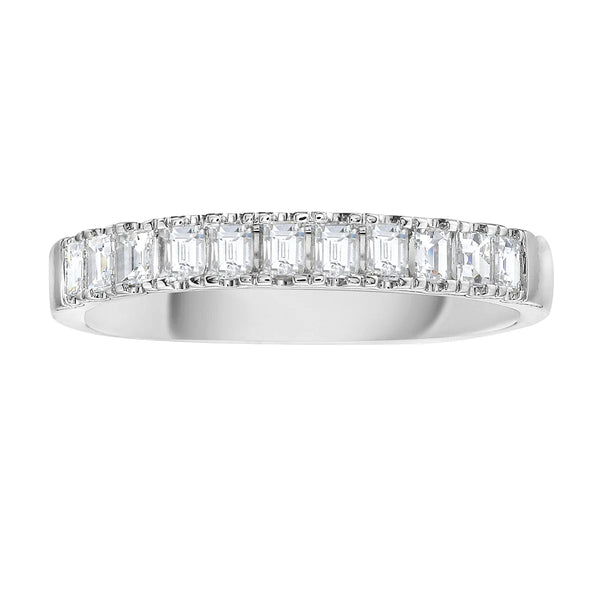 14KW Baguette Diamond Band