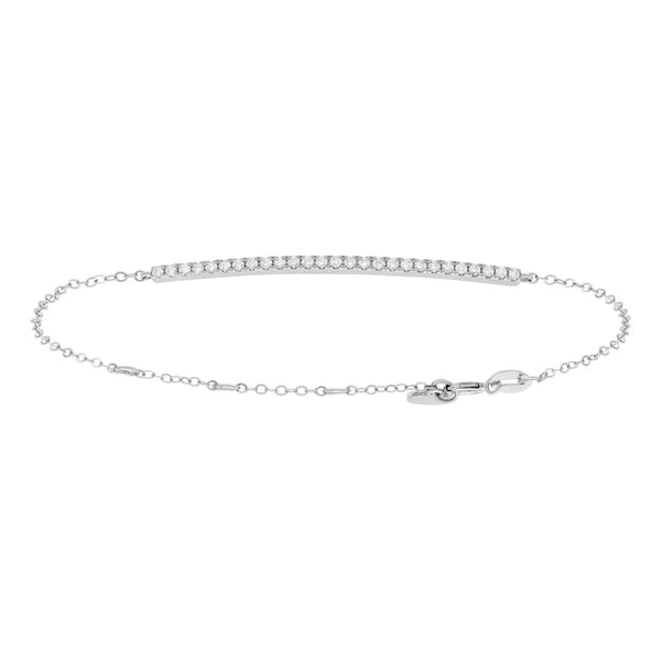 14KW Diamond Bar Halia Bracelet