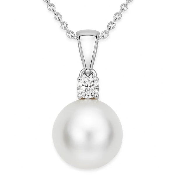 14KW Australian South Sea Pearl Luna Pendant