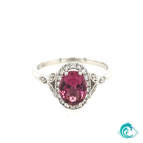 18KW Pink Spinel Ring