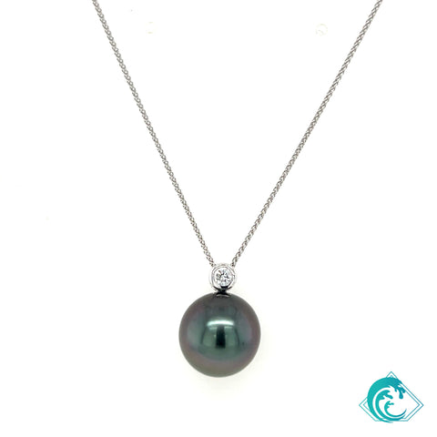 18KW Tahitian Pearl Sara Pendant