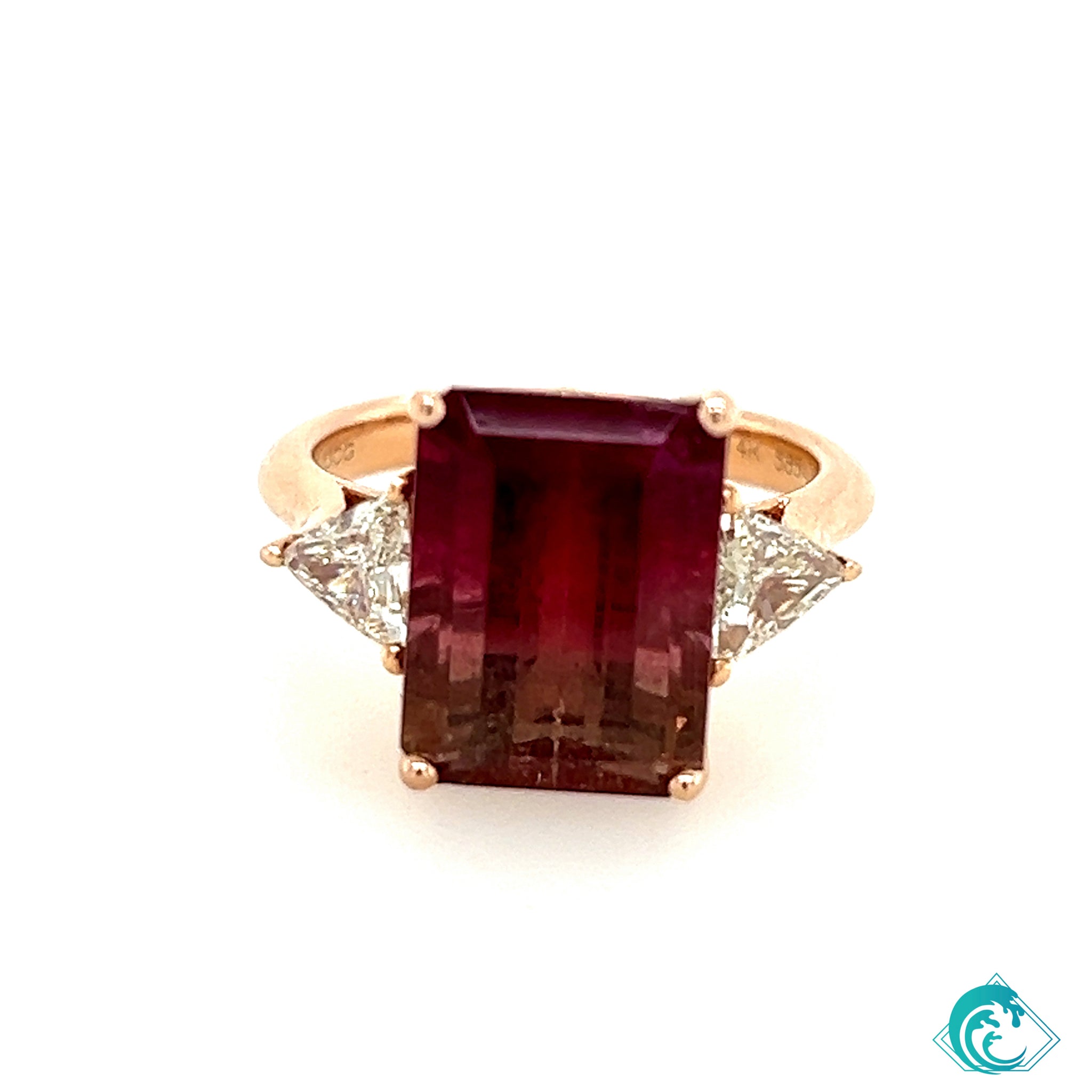 14K Rose Gold Tourmaline Bella Ring