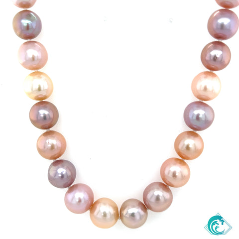 Edison Freshwater Pearl Multi Color Long Strand