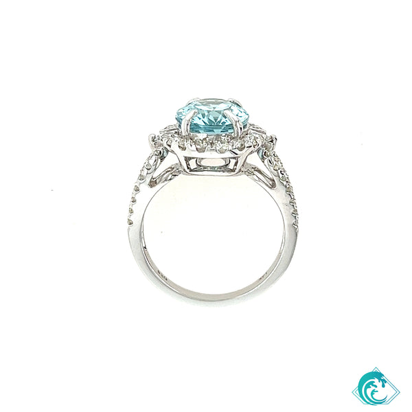 14KW Aquamarine Kassi Ring