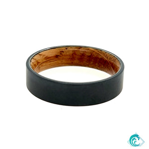 6MM Zirconium Matte Whiskey Sleeve Band