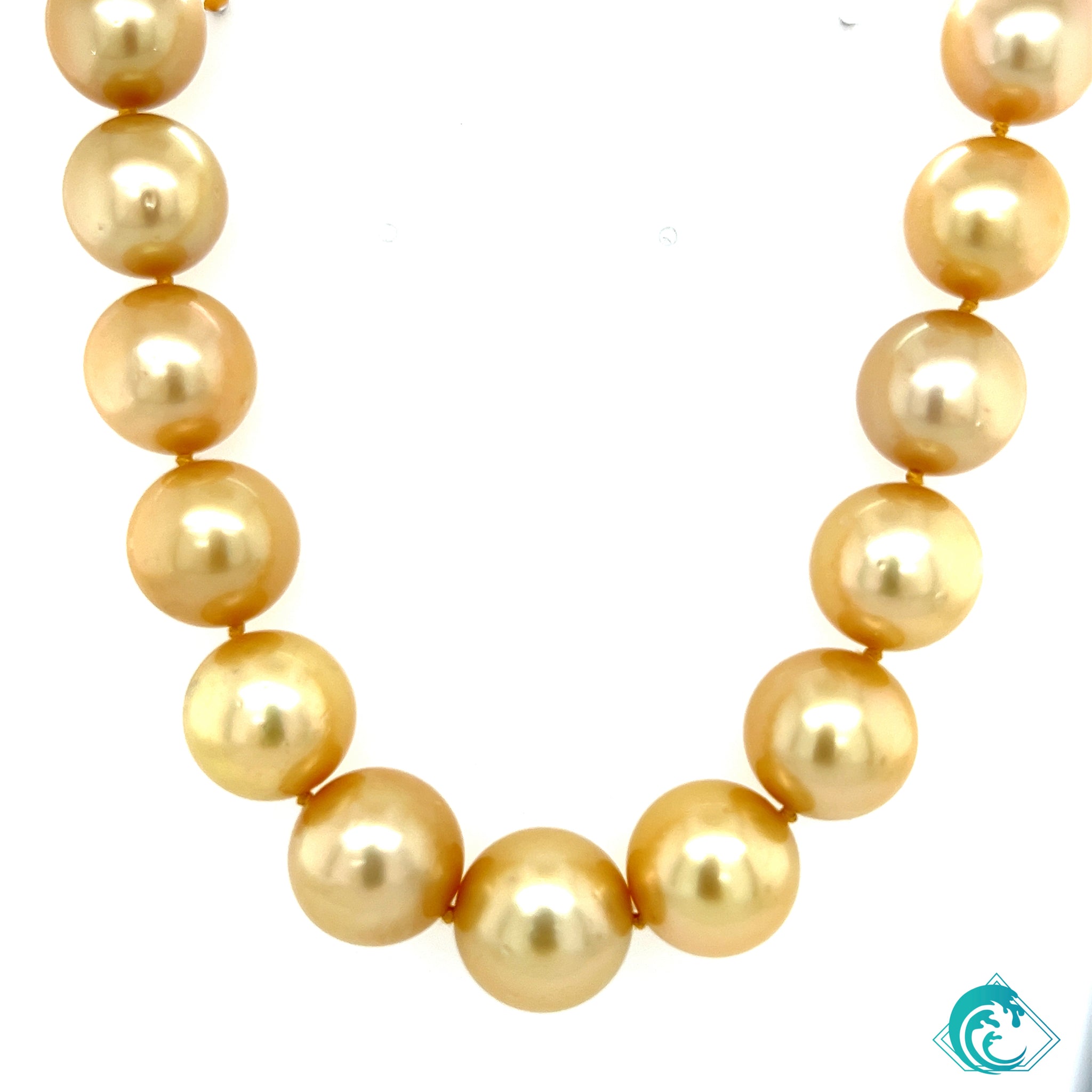 14KY Golden South Sea Pearl Kai Strand