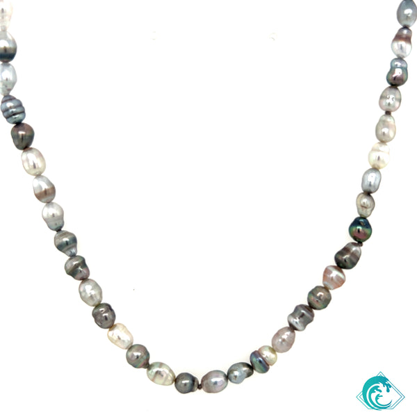 14KY Tahitian Keshi Pearl Long Petite Strand