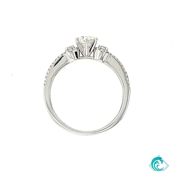 14KW Round Diamond Haily Engagement Ring