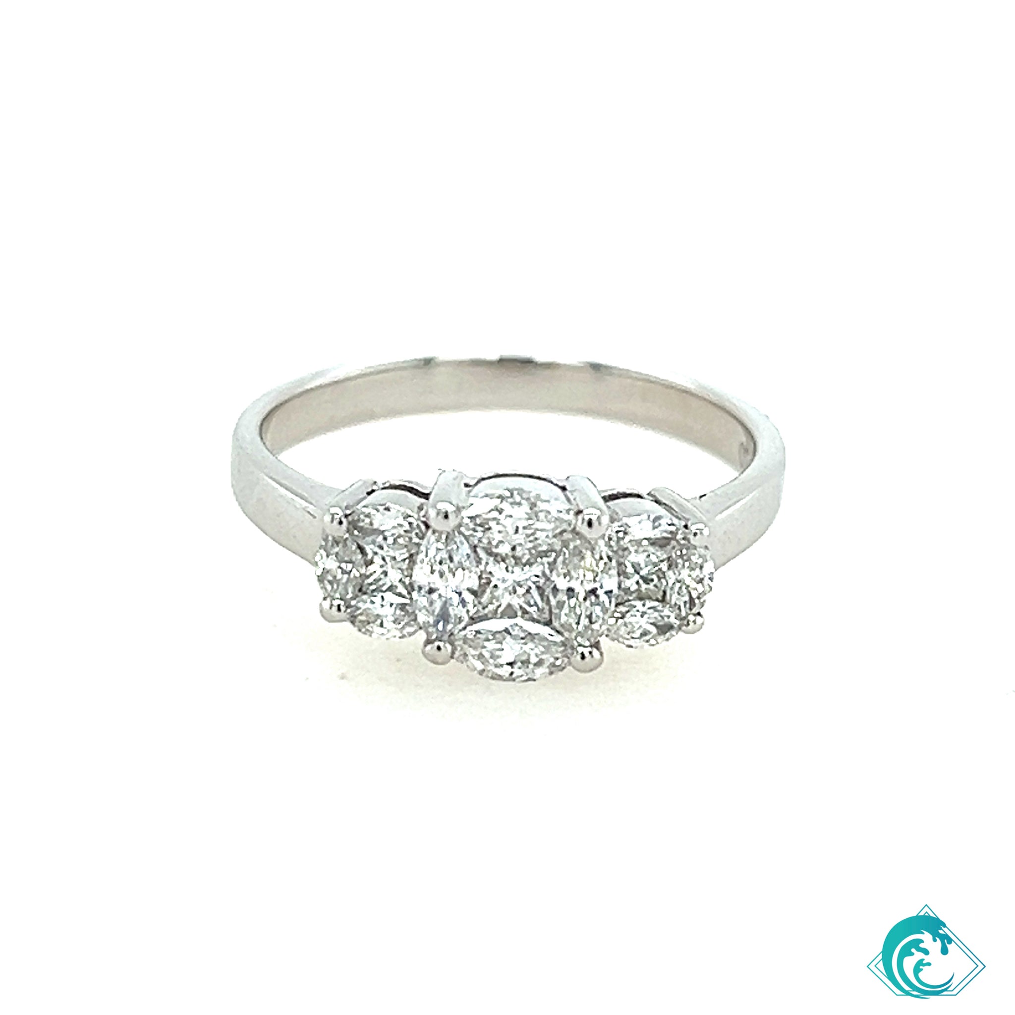 18KW Diamond Eliana Ring