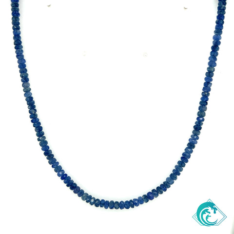 14KW Beaded Blue Sapphire