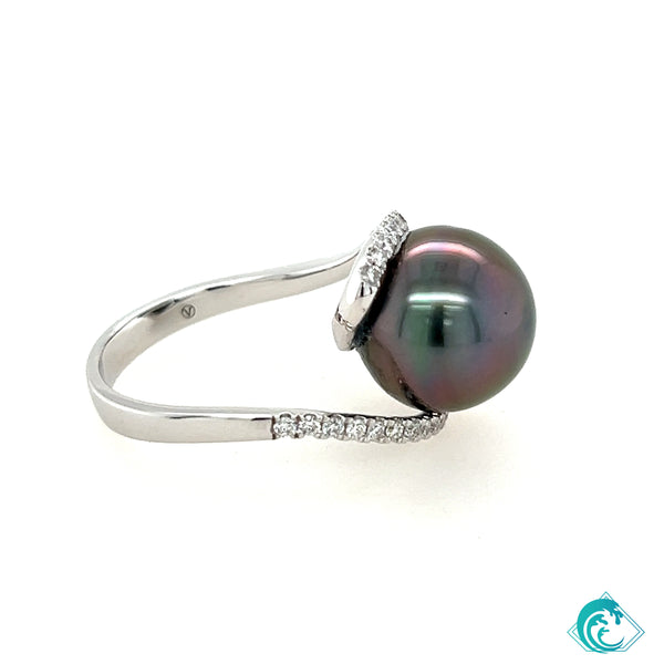 14KW Tahitian Pearl Diamond Lux Ring