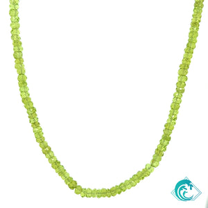 Gold Filled Peridot Beaded Necklace