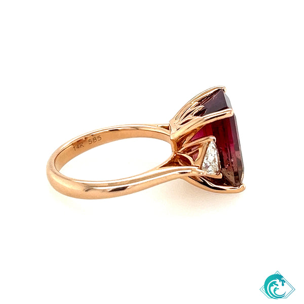 14K Rose Gold Tourmaline Bella Ring