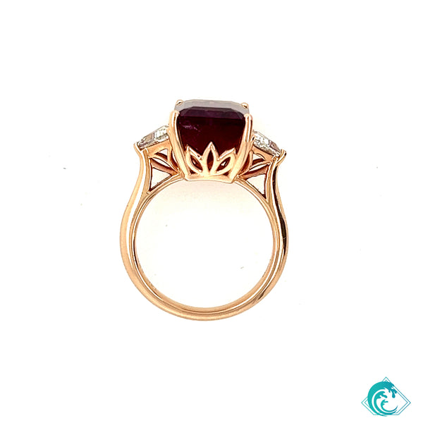 14K Rose Gold Tourmaline Bella Ring