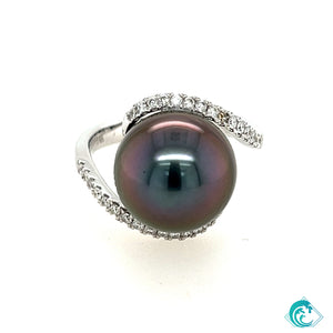 14KW Tahitian Pearl Diamond Lux Ring