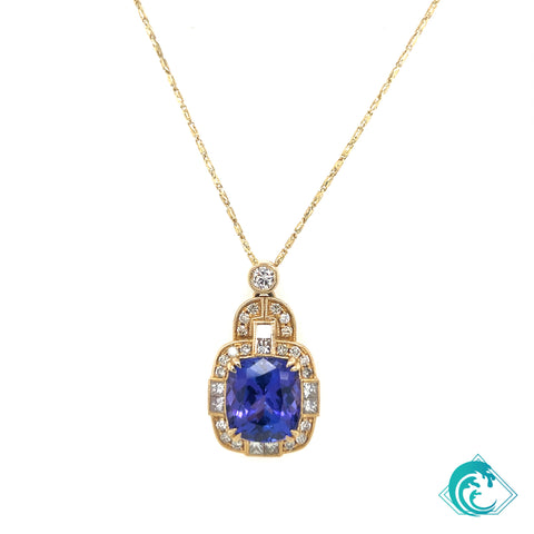 14KY Tanzanite Nalani Pendant