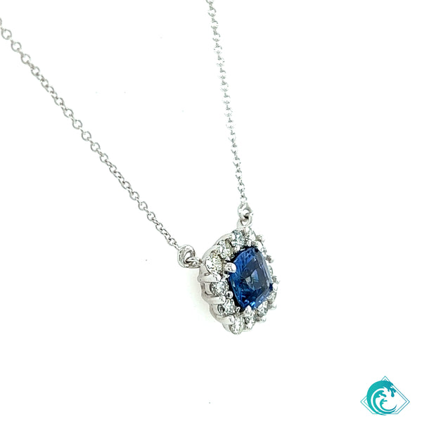 14KW Sapphire Necklace