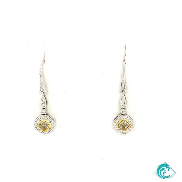 18K Two-Tone Anini Earrings