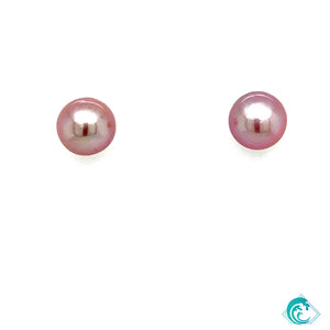 Gold Filled Pink Edison Pearl Studs