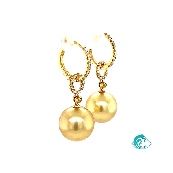 18KY Golden Pearl Lanikai Earrings