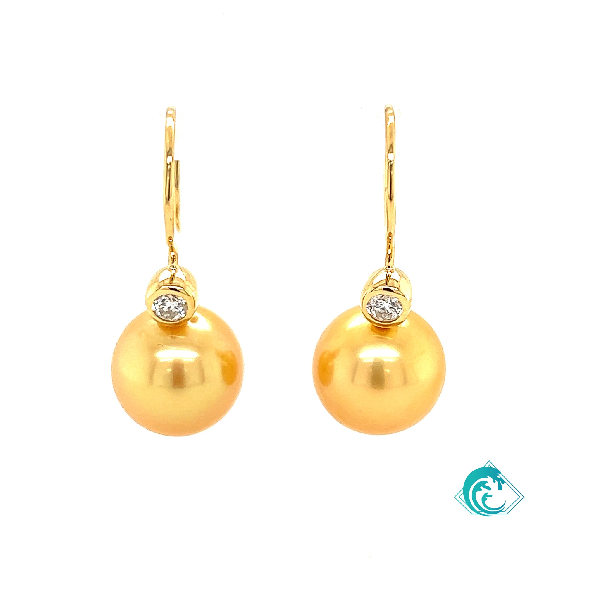 18KY Golden Pearl Kela Earrings