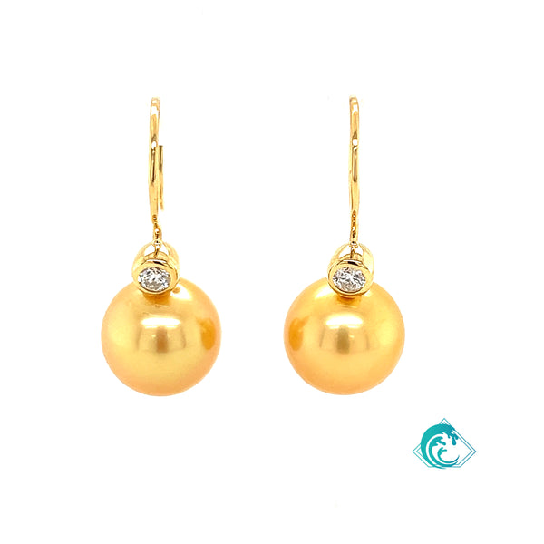 18KY Golden Pearl Kela Earrings