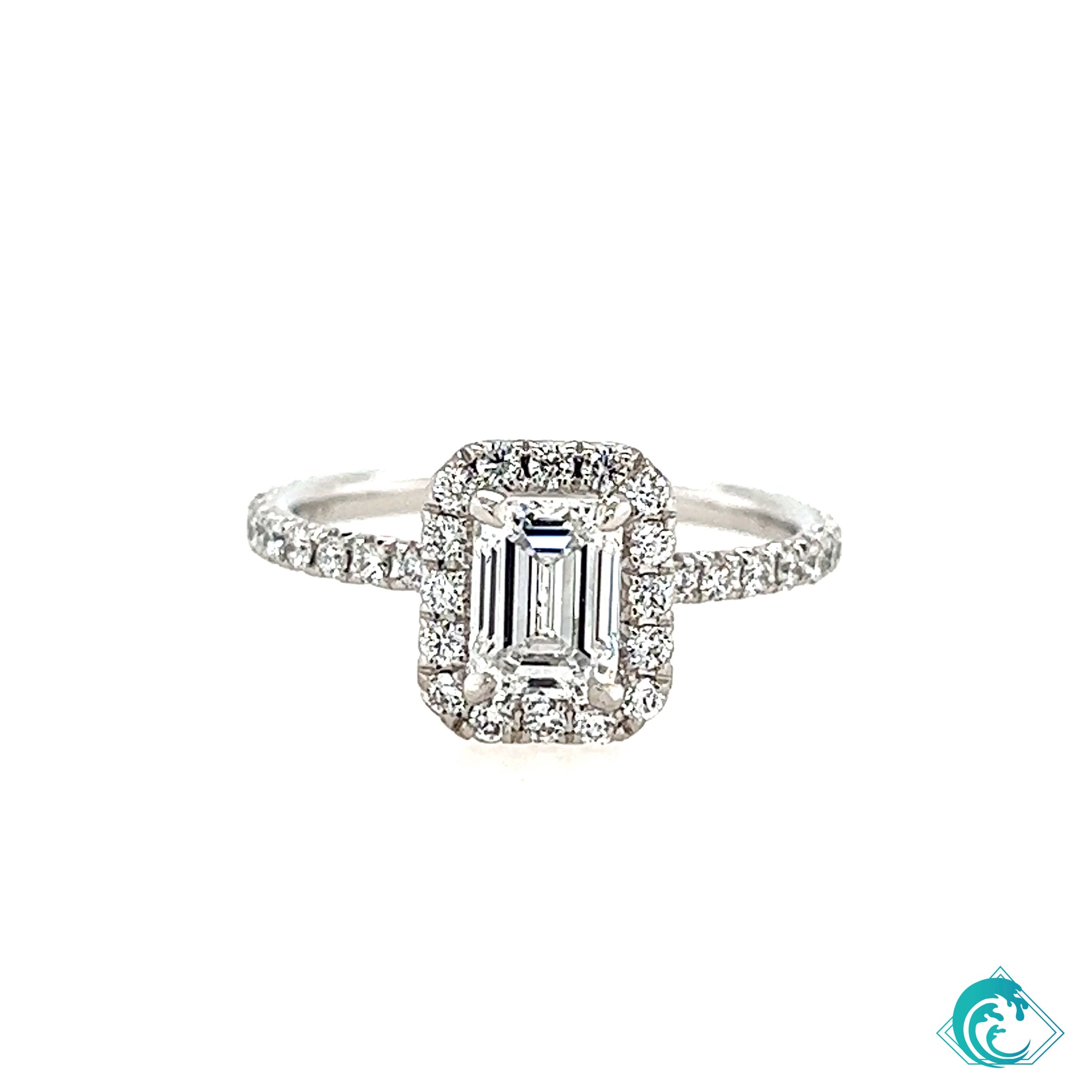 The Bella Emerald Cut Sustainably Created Engagement Ring