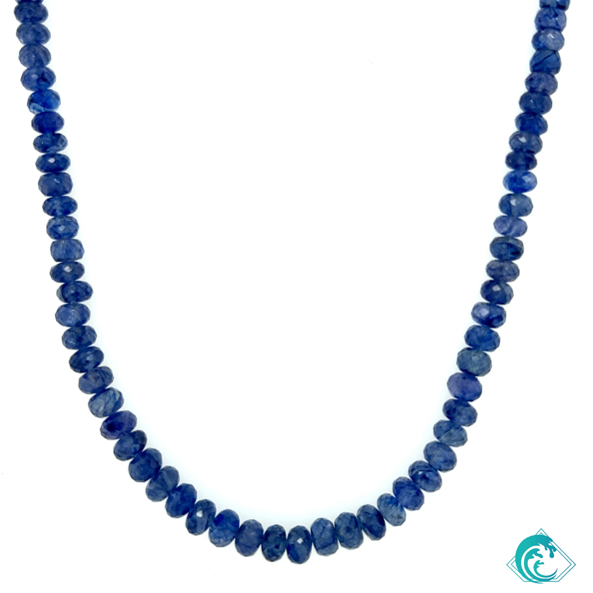 Faceted Sapphire Beaded Necklace