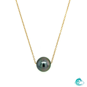 Gold Filled Tahitian Pearl Floater