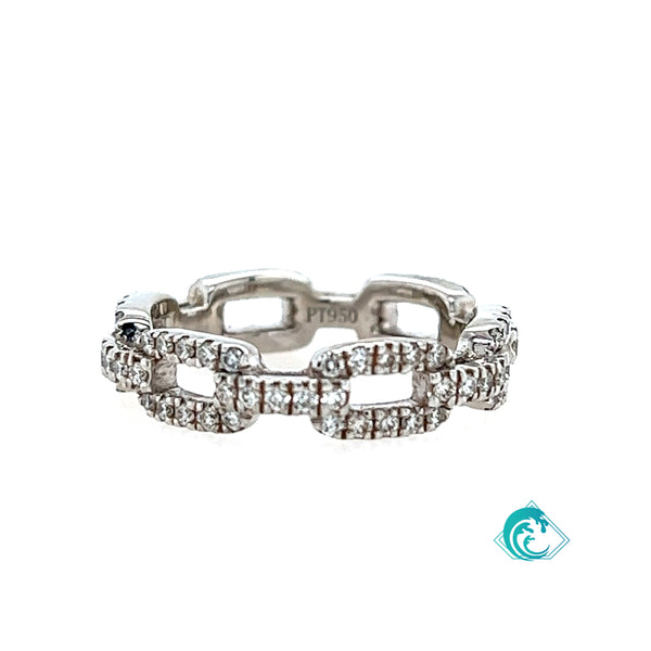 18K WG Eternity Diamond Link Band