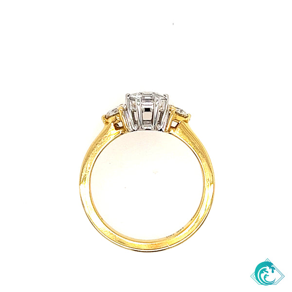 18K YG Zelle Diamond Ring