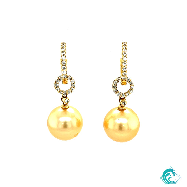 18KY Golden Pearl Lanikai Earrings