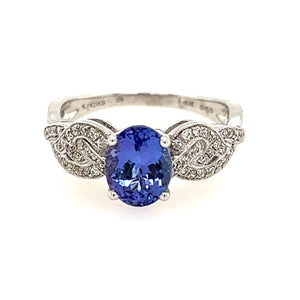14KW Tanzanite Eva Ring