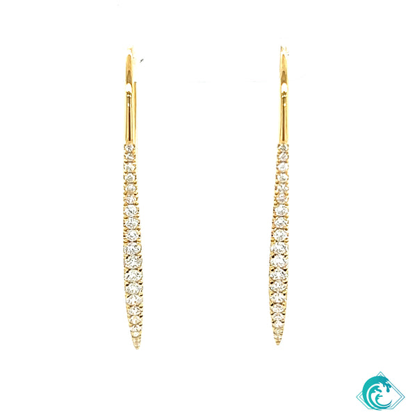 18K YG Diamond Maui Earring