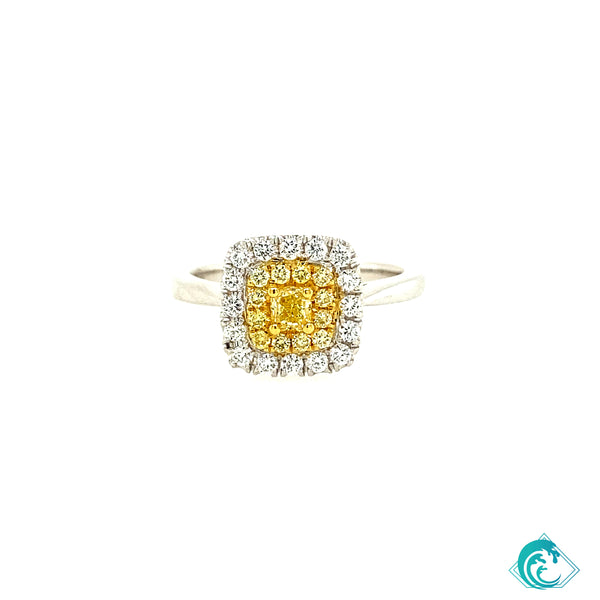 18K Yellow Diamond Oluolu Ring