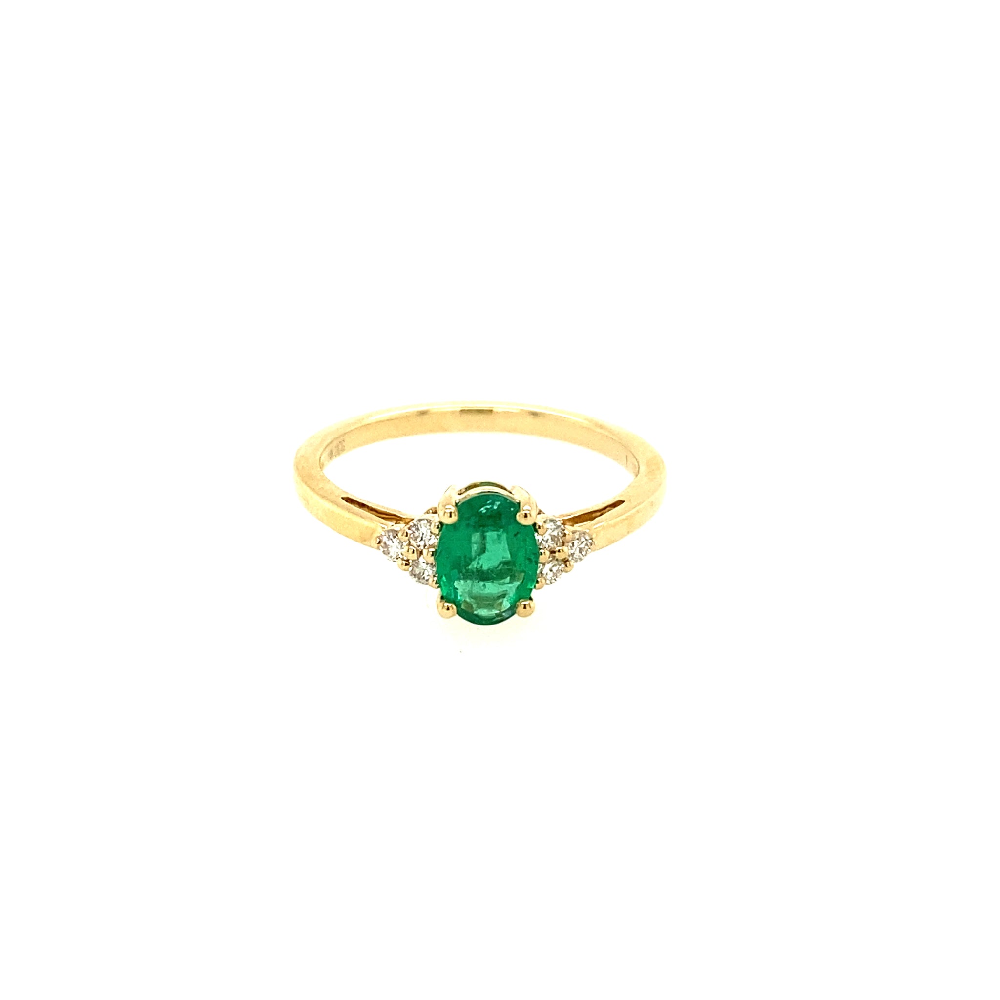 14KY Emerald Lani Ring
