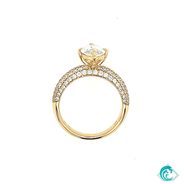 The Luxe 2ct Marquise Cut Sustainably Created Engagement Ring